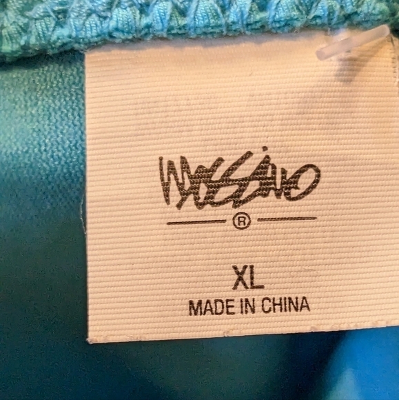 Mossimo NWT Teal 2 piece halter top (large) bikini skirt (extra large) - Picture 4 of 4